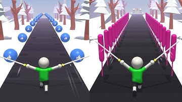 Twin Blade Slicer Game! Very satisfying and relaxing ASMR slicing video