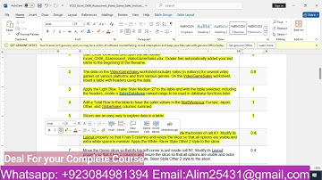YO22_Excel_Ch06_Assessment_Video_Game_Sales | YO22 Excel Ch06 Assessment Video Game Sales