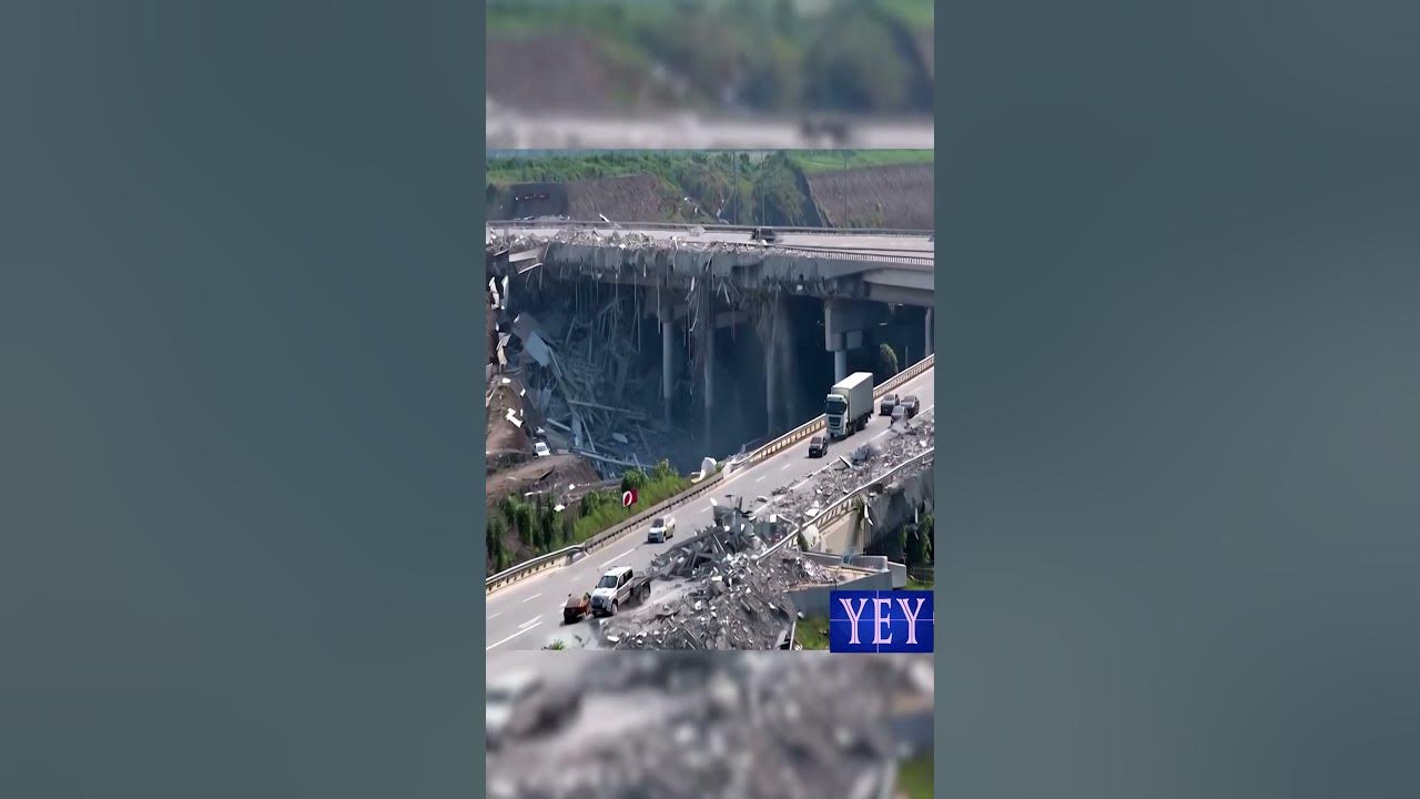 Dramatic Moment of Collapse of Failing Bridge #China #YesEpicYes #Crash