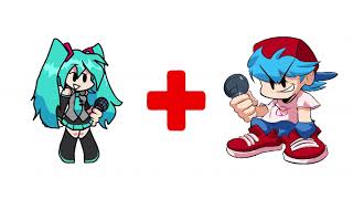 FNF Hatsune Miku and Boyfriend Clothes  Friday night funkin animation