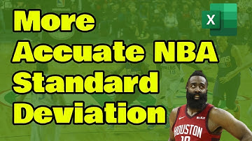 Create More Accurate Standard Deviations for NBA Players using Excel Spreadsheet