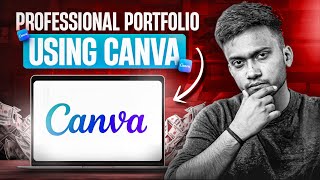 How To Make A Personal Portfolio Using Canva | FREELANCING MASTERCLASS | Tutorial for Beginners 2025