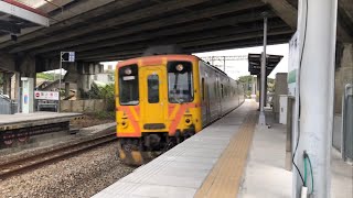 110/1/17  台鐵371次（DR3100型）柴聯自強號高速通過（過彎）拔林車站