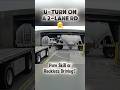 Truck driver with doubles made a u-turn on a two lane road #trucking #trucker