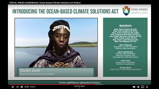 Ocean Based Climate Solutions Act Press Conference