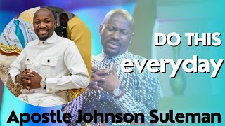 WHEN YOU DO THIS, YOU BEGIN TO HEAR GOD'S VOICE// APOSTLE JOHNSON SULEMAN