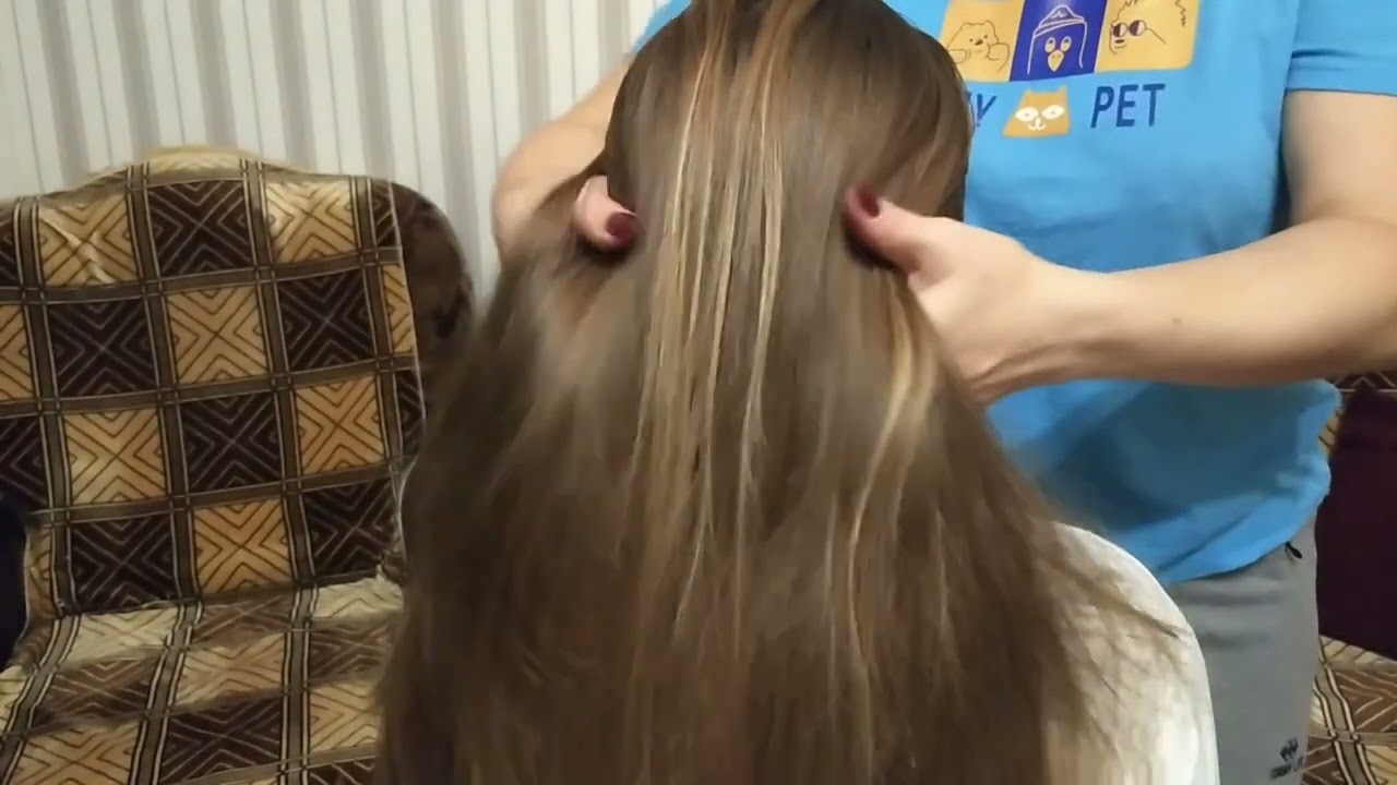 ASMR * Long Hair Brushing * Hair Play *  No Talking * Coffeegirl