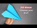 Cara membuat pesawat kertas terbang sangat jauh 200 m bagai elang di malam hari