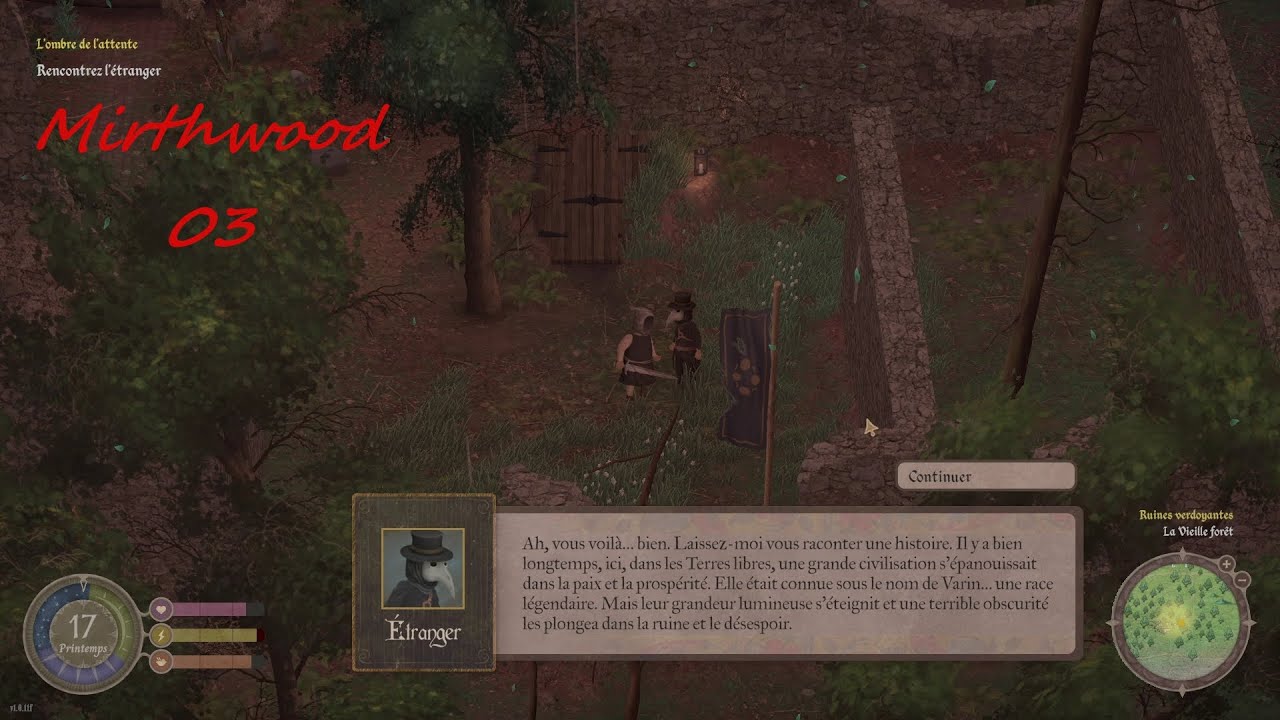 Mirthwood Fr. Ep.03. Me craft une épée en fer, enfin.J'explore une grotte et un peu la Vielle Forêt.