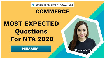Most Expected Question NTA 2020 | Commerce | NTA UGC NET 2020 | Niharika Bhagtani