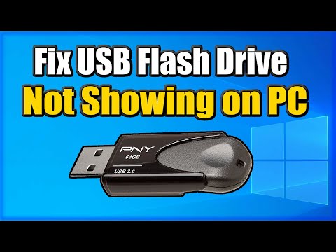 How to FIX USB DRIVE not showing up Windows 10  (Easy Method) | Foci