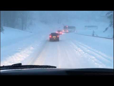 Otokar ile Uludağ karlı yolu çıkış | Uludağ karlı yollarda otobüs | Uludağ yolları nasıl