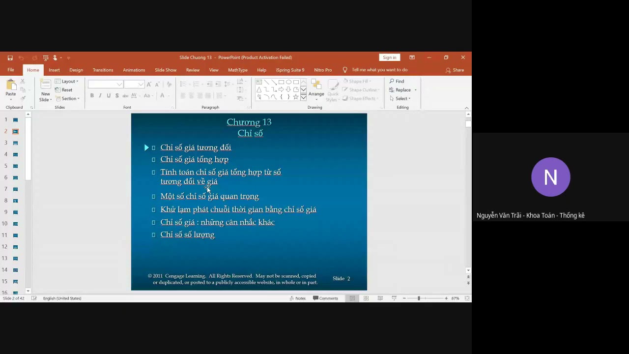 Outline Video Thống kê_Buổi 6
