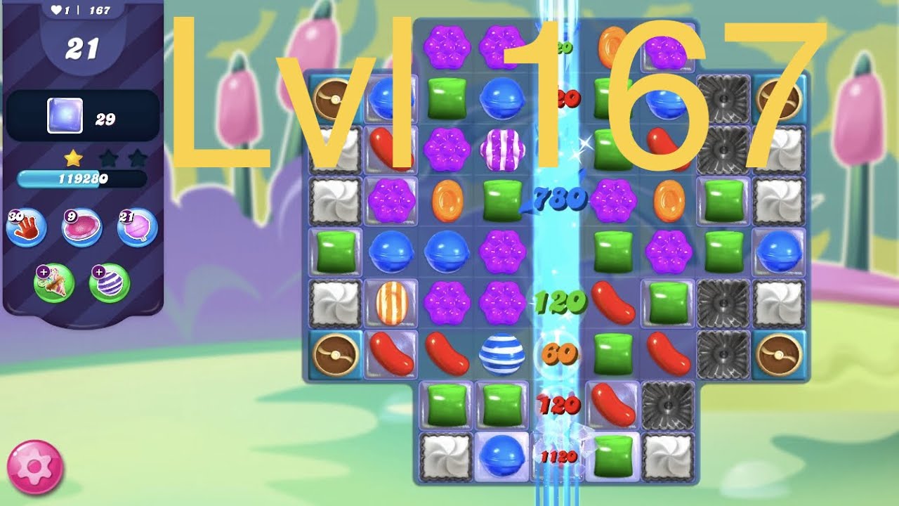 Candy Crush Saga lvl 167 - YouTube