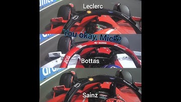 F1 drivers checking if Mick Schumacher is okay after terrifying crash! F1 Jeddah 2022 Onboard camera