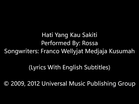 Rossa Hati Yang Kau Sakiti Lyrics With English Subtitles 