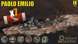 Paolo Emilio 7 Kills &amp; 162k Damage | World of Warships Gameplay