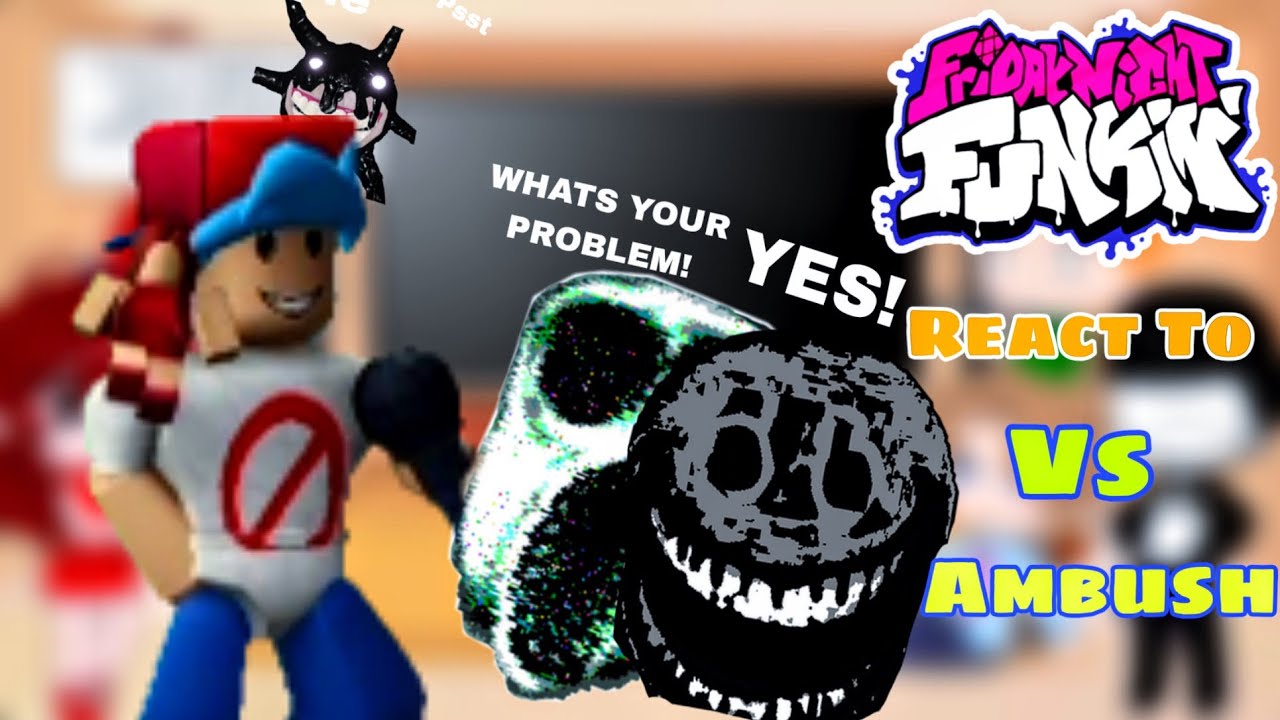 DOORS Fnf React To Ambush (Roblox DOORS 1 to 100) YouTube