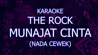 karaoke the rock munajat cinta nada cewek/wanita
