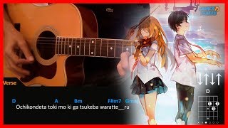 Your Lie in April ED - Kirameki | Acoustic Guitar Lesson [Tutorial + TAB + Chords]