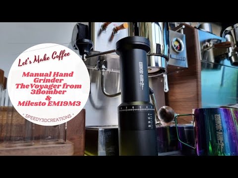 MHW-3Bomber | Volyager | Manual Hand Grinder making Espresso With Milesto EM19M3
