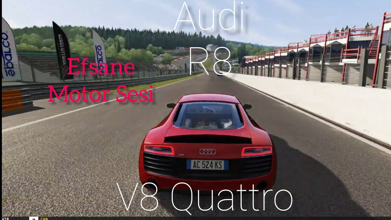 ASSETTO CORSA | AUDI R8 | V8 | QUATTRO | HARİKA MOTOR SESİ | 