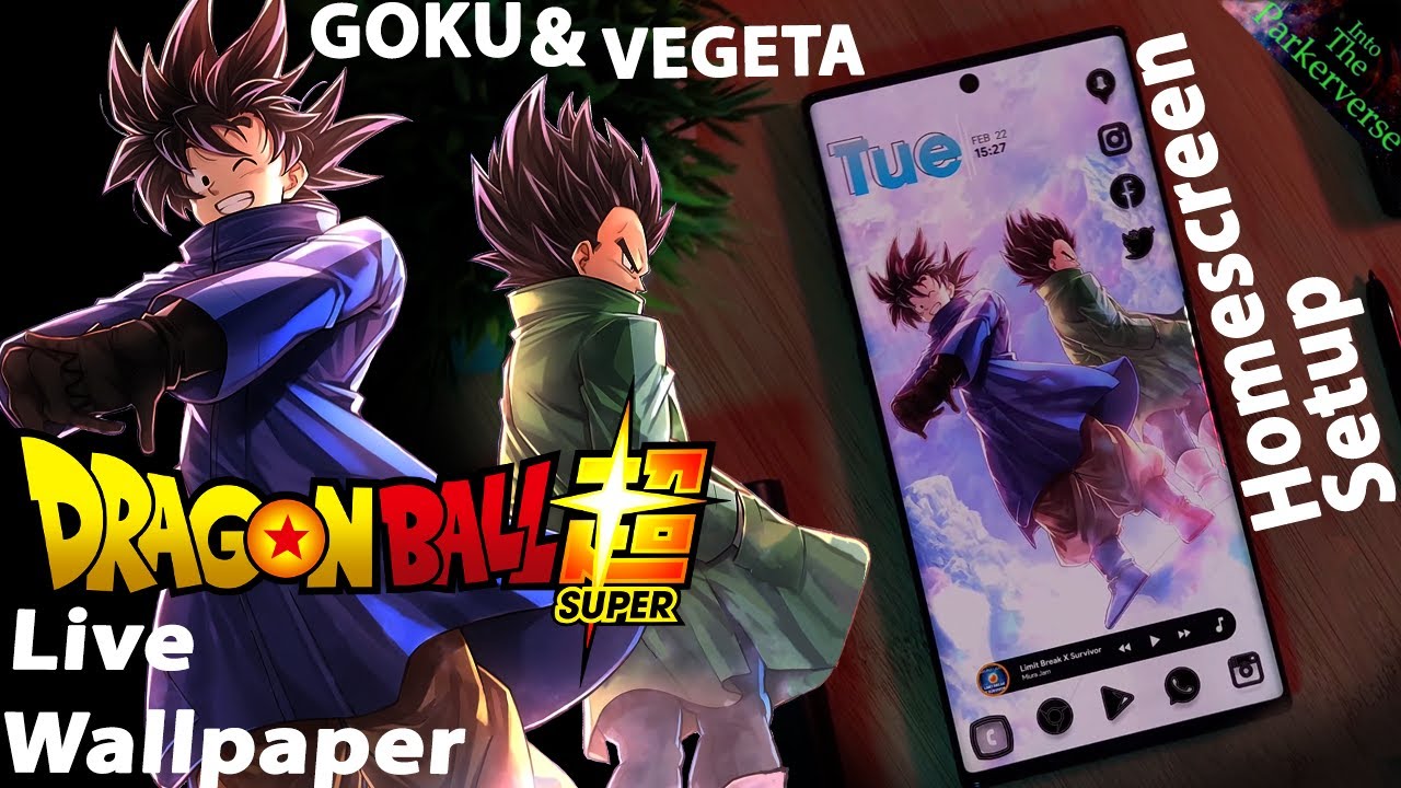 Dragonball Super – Goku & Vegeta – Live Wallpaper & Android setup – Customize your Homescreen -EP102