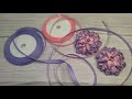 DIY | Beautiful bows made of 6mm turnip ribbon | Kanzashi tutorial