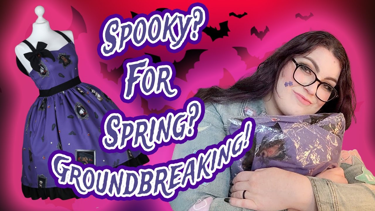 🦇 Going Batty for this Dress! 🦇 Lady Sloth Gone Batty JSK Plus Size Lolita Dress Try On and Review!