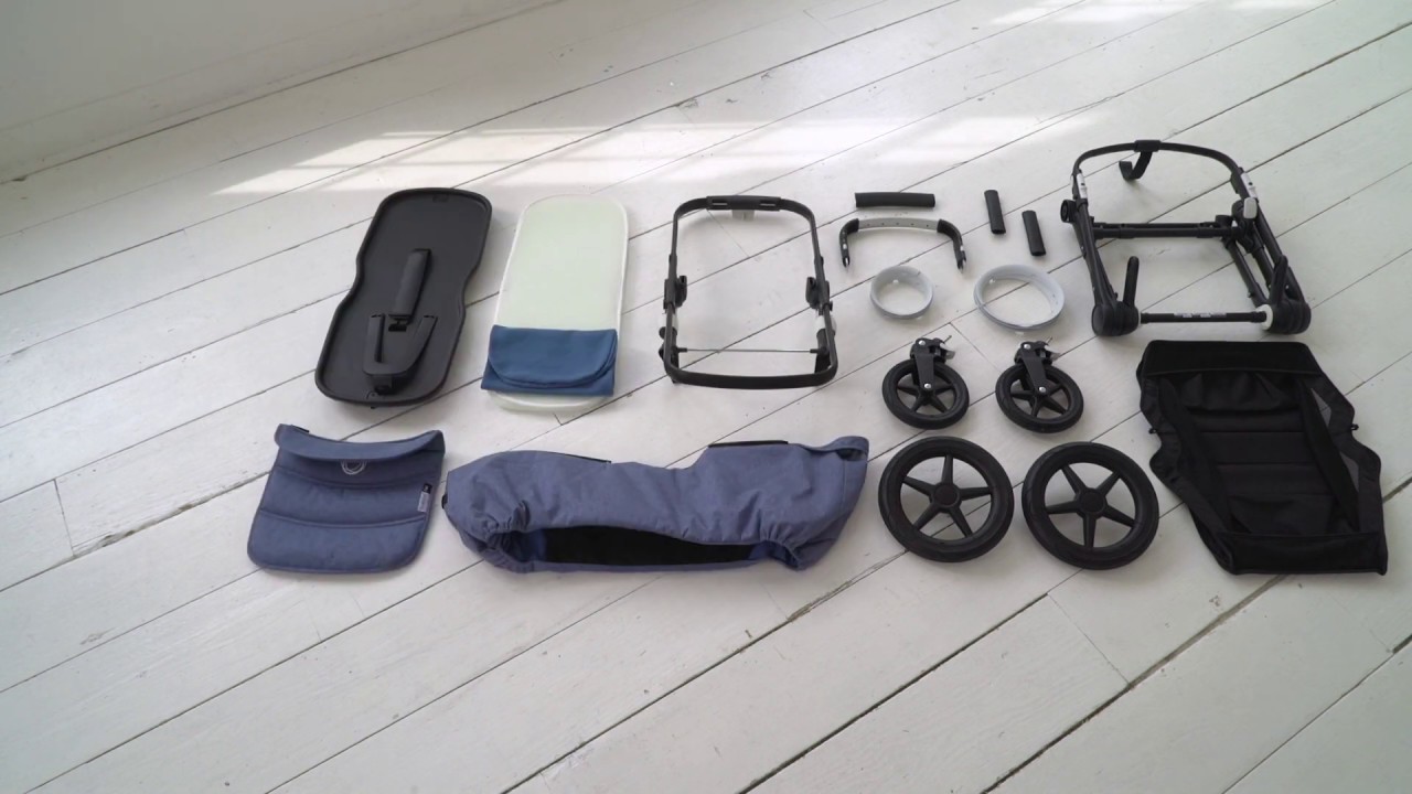 Bugaboo | All-terrain | How assemble the chassis and bassinet - YouTube
