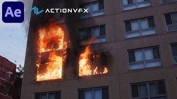 Composite Window Fire on a Burning Building with After Effects and ActionVFX