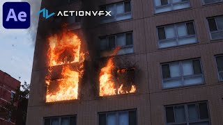 Composite Window Fire on a Burning Building with After Effects and ActionVFX