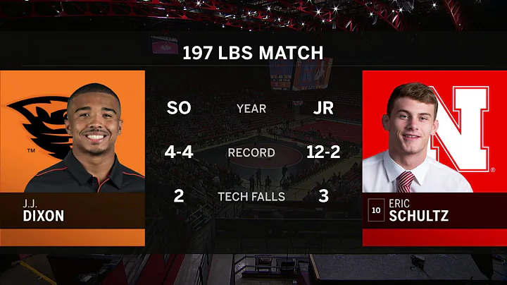 197 LBS: No. 10 Eric Schultz  (Nebraska) vs. J.J. ...