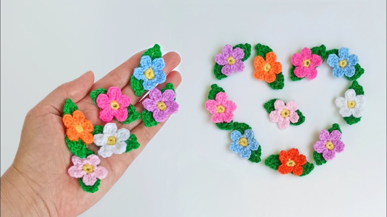 Это красотища🌸 Как вязать маленькие ромашки крючком всего за 7 -10 мин