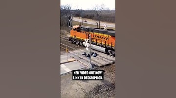DRONE HOVERS OVER A HIGHBALLING BNSF STACK TRAIN! LINK IN DESCRIPTION. #shorts #railway #train