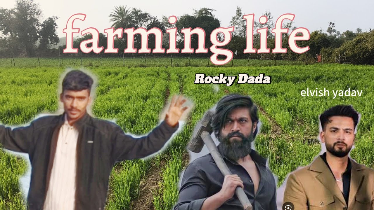 Aaj to khet per Rocky Dada our elvish Yadav Mil Gaya  farming life enjoy 