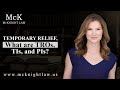 Temporary Relief, what are TROs, TIs, and PIs?