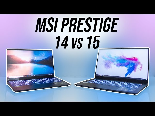 MSI Prestige 14 vs 15 Comparison - BIG Difference!