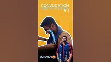 #3/3  BAKWAAS 🤬 CONVOCATION . . . #convocation #gtu #gujarat #viral #student #12thexam #farewell