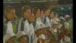 Iran v Germany, 2004, National anthems.