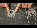 DIY tutorial orecchino a cerchio doppio uncinetto argento gioielli fai da te facile e semplice