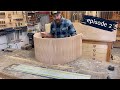 Making curved doors fit  arched cabinet build