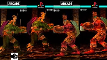 TEKKEN 3 Ogre Comparison Arcade VS PlayStation 1 Console VS Console