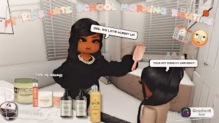 Our BUSY!!* LATE SCHOOL MORNING ROUTINE!! *In our new house!🏡* | *chaotic fr* Roblox Bloxburg Rp! 🏫