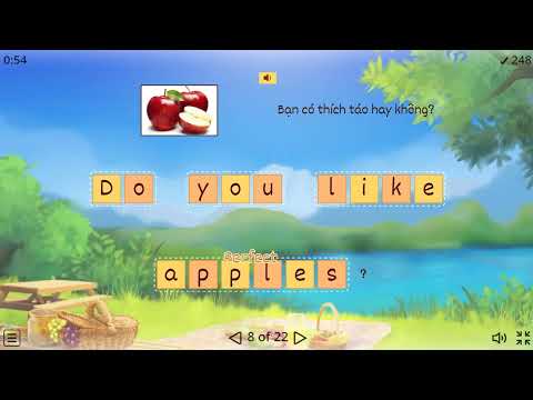 Kid's Box 1 Unit 12 Sentences 1 Anagram Game