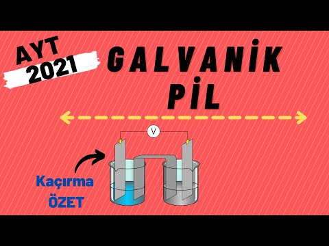 Galvanik Pil | Elektrokimyasal Pil | Elektrokimya | (Özet - Pil Hakkında Her şey!!)