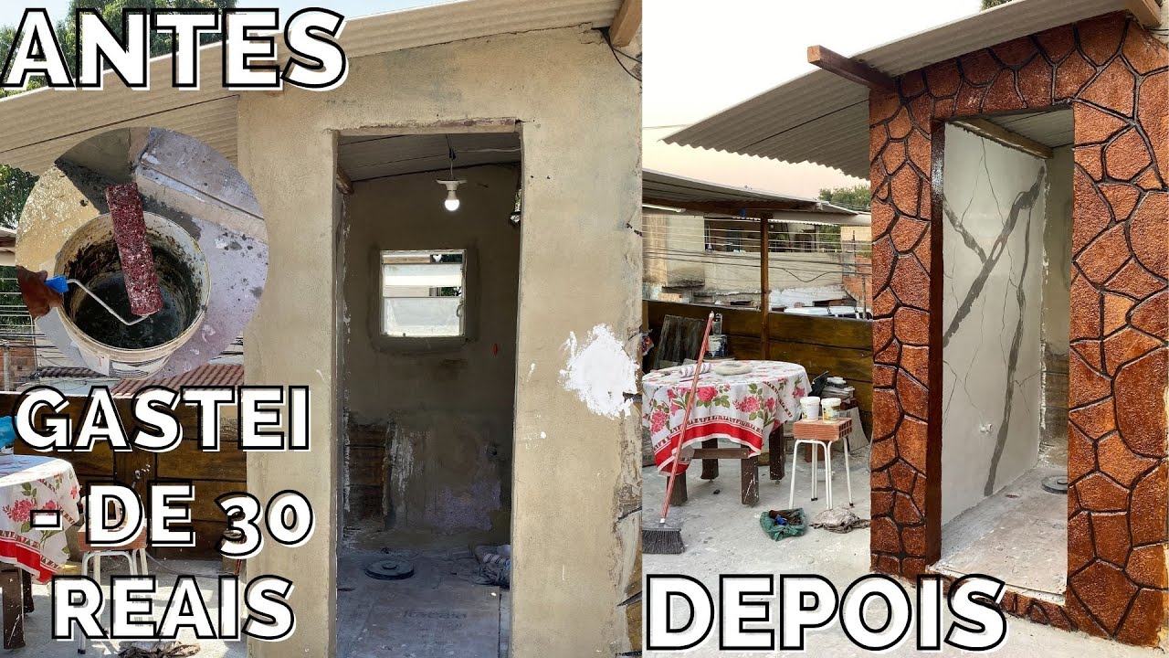 NEM EU ACREDITEI NISSO DECORE SUA CASA COM ESSE EFEITO PEDRA SUPER REALISTA POR MENOS DE 30 REAIS