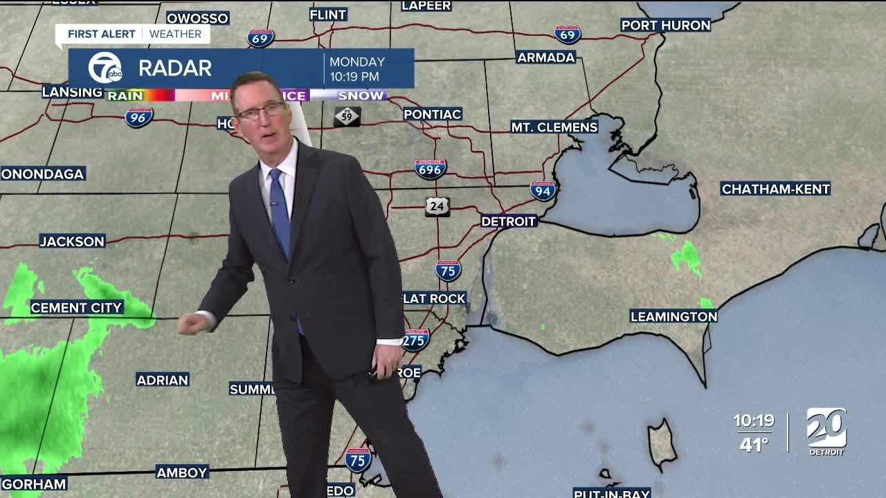 Rain chances increase tonight - YouTube