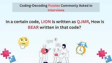 Frequently asked Job Interview PUZZLES | Coding Decoding Puzzles Part 2 | #puzzles #brainteasers