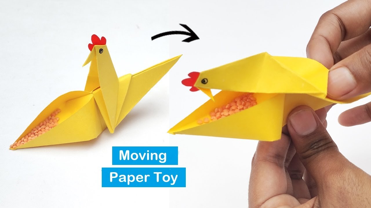 How To Make Moving Paper HEN Toy For Kids / Moving Paper Toys / Paper Craft  Easy / KIDS crafts - video Dailymotion